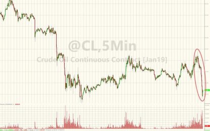 WTI Crude Tumbles Back To $50 Handle, Credit Markets Crack