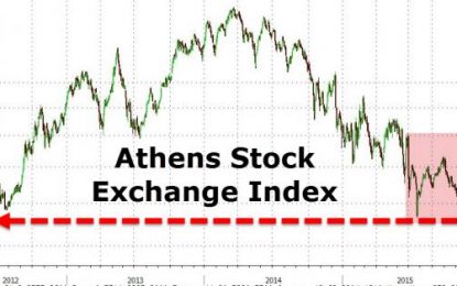Greek Stocks Crash To 30-Month Lows As Trading Restrictions Lifted