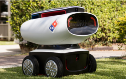 Domino’s Unveils “DRU” Unmanned Pizza Delivery Robot, On Trial In 7 Countries
