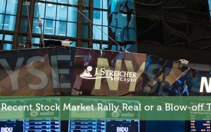 Is Recent Stock Market Rally Real Or A Blow-Off Top?​​​​​​​