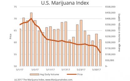 North American Marijuana Index Drops 15% In May, Worst Month In Over A Year