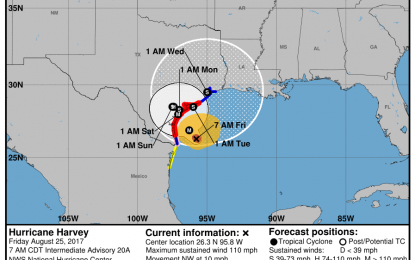 Harvey Still Forecast To Make Landfall As A Major Hurricane
