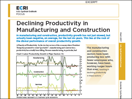 ECRI Weekly Leading Index: “Flashback: Declining Productivity In Construction”
