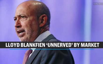 ‘Things Have Been Going Up For Too Long’ – Goldman CEO